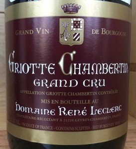 Leclerc Griotte Chambertin 2010